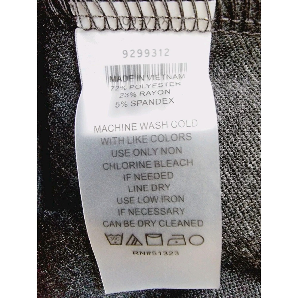 Vince Camuto Women's 3X Essentials Slim Leg Ponte Pants Dark Heather Gray NWT - Picture 9 of 13